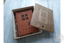 Ежедневник из натуральной кожи, подарок руководителю, кожаный блокнот с гравировкой, оригинальный подарок