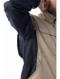 Куртка BRODEKS KS 201 цв. бежевый/чёрный