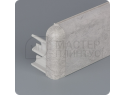 Плинтус с кабель-каналом Comfort Classic 80 80х16х2200 мм. Лофт светло-серый 438