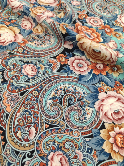 Павловопосадский платок Мчится тройка 1896-12