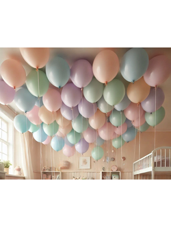 Шары с гелием Макарунс, ассорти