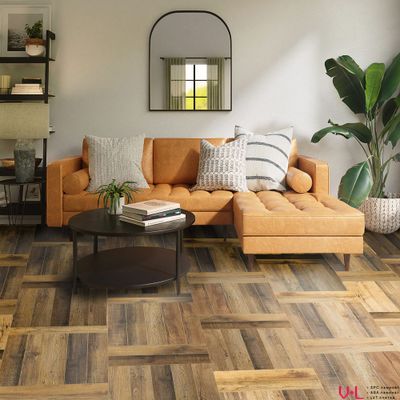 SPC ламинат Respect Дуб Амбарный 2306 43 класс толщина 4 мм с фаской замковый 1.452 м2