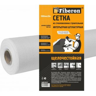 Сетка штукатурная 70 гр./кв.м. 5х5 мм. 1х20 м.Fiberon