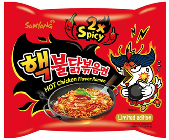 Samyang лапша хот чикен 2x spicy 140 гр.