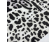 Сетка-стрейч принт Градиент + Леопард, цв. Белый