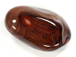 Сердолик, сардоникс, полировка, Индия (47*33*22 мм, 46 г) №28997