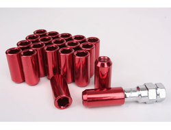 Комплект гаек Max Guard конус 12*1,25 красный HEX внутренний