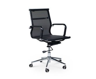 Кресло офисное Хельмут LB низкая спинка/черная сетка
