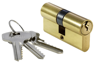 Ключевой цилиндр MORELLI ключ/ключ (60 мм) 60C PG Цвет - Золото