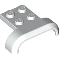 Vehicle, Mudguard 4 x 3 x 1 with Arch Curved, White (28326 / 6252931)