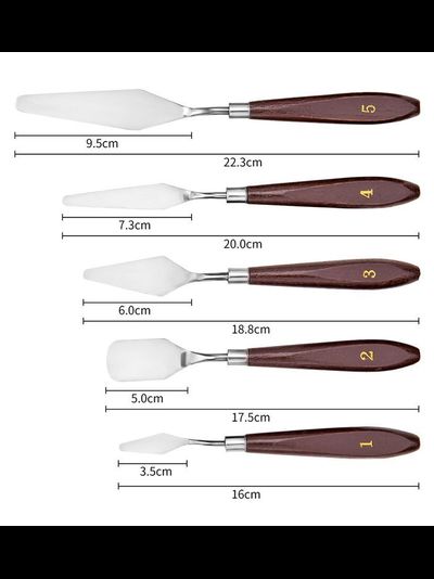 Набор кондитерских изогнутых лопаток (5 шт.)