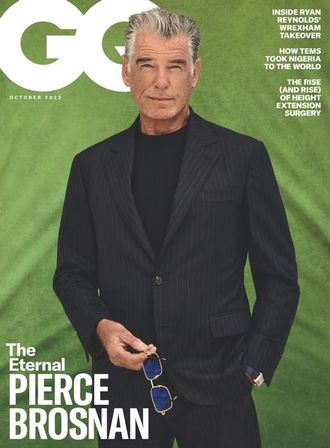GQ British Magazine October 2022 Pierce Brosnan Cover, Мужские иностранные журналы, Intpressshop