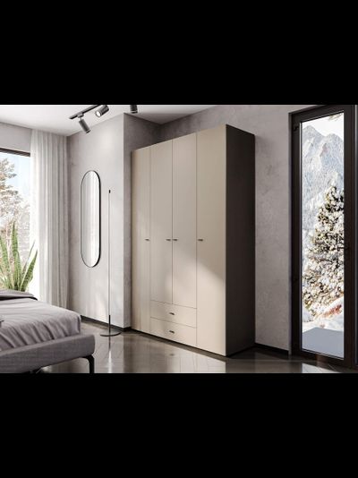 Гиза Шкаф 4х ств. Меланж/Венге