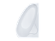 Акриловая ванна Triton Пеарл-шелл Левая,160х104x60.5 см