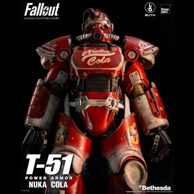 Силовая броня Т-51 "Нюка-Кола" (серия Fallout) - Коллекционная фигурка 1/6 Fallout T-51 Nuka Cola Power Armor (3Z07730W0) - Threezero