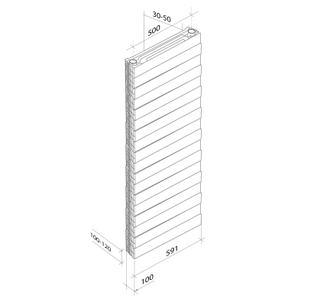 Радиатор Royal Thermo PianoForte Tower Noir Sable - 22 секций (Биметалл)