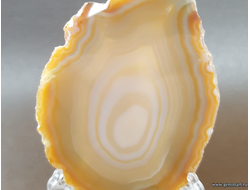 Агат — полированная пластина 102*73*4 мм