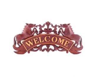 Модель № W109: панно &quot;Welcome&quot; с конями