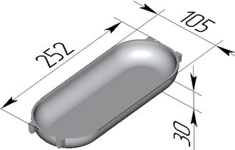 Форма Батонница 250 х 105 х 30 мм