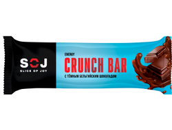 Батончик SOJ CRUNCH BAR с темным шоколадом 40гр (20)*4