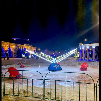 Карусель «ТЮБИНГ КРОСС» зимний аттракцион