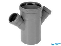 Крестовина для внутренней канализации 110х50х50/45° МультиМир в Тамбове