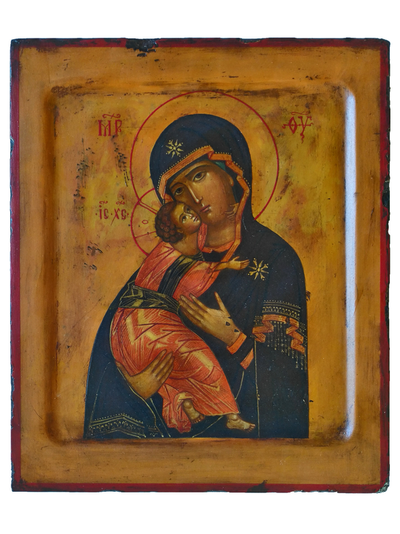 Владимирская Богородица. Рукописная икона.