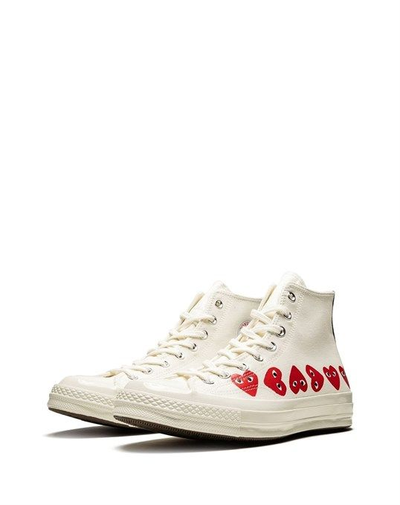 Converse comme des garcons multi heart deals