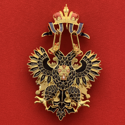 Орден Белого Орла со стразами и с бантом из муаровой ленты. Полноразмерная копия LUX! Лот № 57.