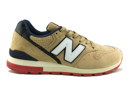 New Balance 996 Beige Suede White Black (41-45) Арт. 053МF