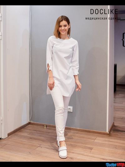 БЛУЗА DOCLIKE DL424 белая