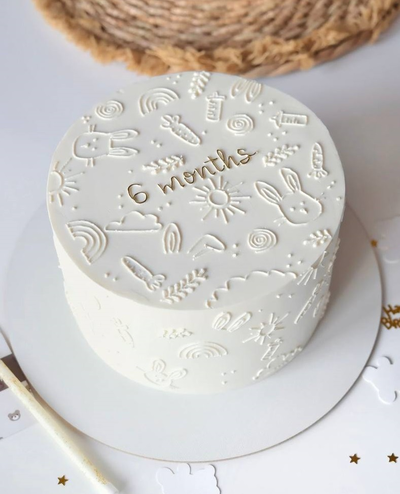 Торт с фактурными рисунками