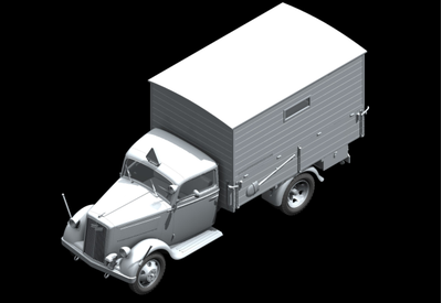 Сборная модель: (ICM 35402) Германский санитарный автомобиль Typ 2,5-32 с закрытым кузовом