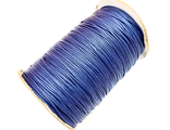 Шнур вощеный 1 мм 145м, цвет синий