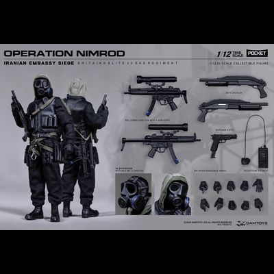 ПРЕДЗАКАЗ - Боец спецназа SAS (операция "Нимрод") - Коллекционная фигурка 1/12 1980 IRANIAN EMBASSY SIEGE 22 SAS CRW Operation Nimrod (PES012) - DAMTOYS ?ЦЕНА: 9500 РУБ.?