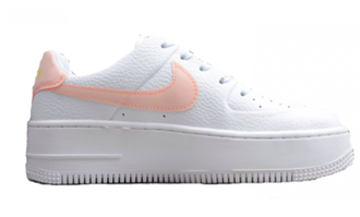 Nike Air Force 1 Low Af Sage white (белые с розовым)