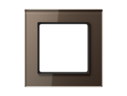 Jung AC581GLMO рамка 1 пост мокко стекло