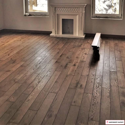 Декор массивной доски Дуб Москва