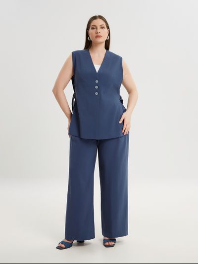 Жилет индиго