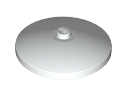 Dish 4 x 4 Inverted Radar with Solid Stud, White (3960 / 396001)