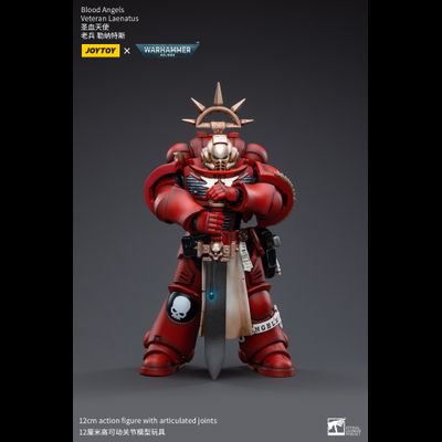 Ленатус, ветеран Кровавых Ангелов (Warhammer 40k) - КОЛЛЕКЦИОННАЯ ФИГУРКА 1/18 Blood Angels Veteran Laenatus (JT3402) - JOYTOY