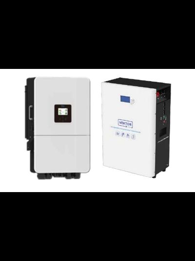 Комплект 1 для резервного питания (Deye+Vektor) мощностью 15 кВт и емкостью 23 кВт*ч