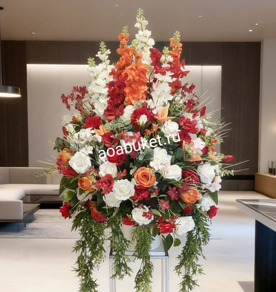 Композиция из искусственных цветов Брависсимо № НП031