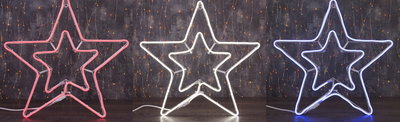 Световая фигура "Звезда", неон, 55 см, 360 LED, 220 В