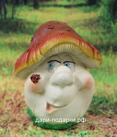 Гриб Улыбка 20*18см полистоун Россия 988//012082
