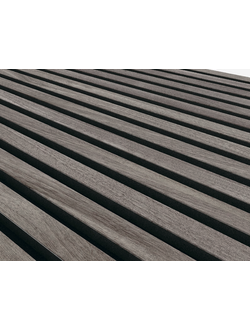 Акустическая стеновая панель стандарт 27х12 мм Серый дуб 2780х600х21