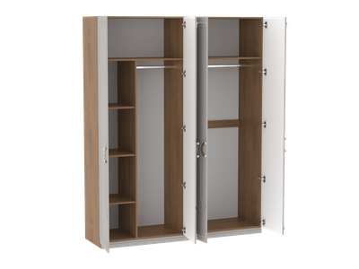 Спальня ПАЛЕРМО - Шкаф 4-дверный с дополнительным средником