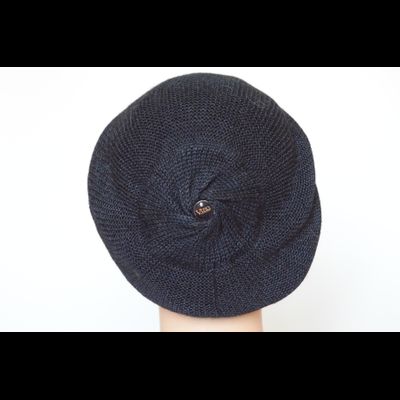 Черный женский берет из альпака и шелка Vizio Италия 7000