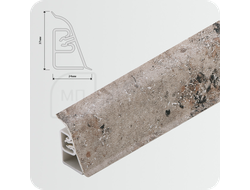 Пластиковый Плинтус для столешницы CEZAR BL44 - трендо бежево-серый