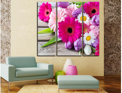 Модульная картина "Букет для любимой"